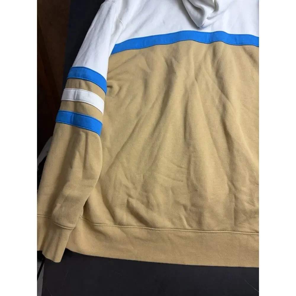 Mitchell & Ness Carolina Panthers Hoodie Men’s 2XL Throwbacks Colorblock NFL